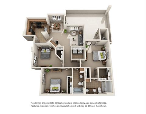 3 bed 2 bath 1258 sqft